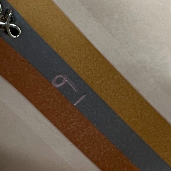 Sam Edelman Ophelia Leather Ankle Strap Stiletto Heeled Sandals Gold Women's 9 - Picture 10 of 11